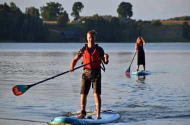 SUP izbraucieni Baļotes ezerā