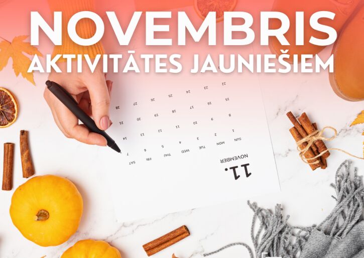 Aktivitātes jauniešiem novembrī