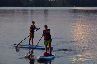 SUP izbraucieni Baļotes ezerā