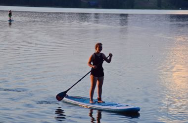 SUP izbraucieni Baļotes ezerā