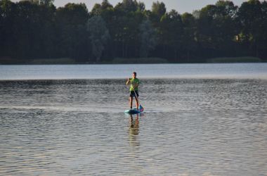 SUP izbraucieni Baļotes ezerā