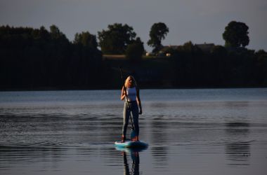 SUP izbraucieni Baļotes ezerā