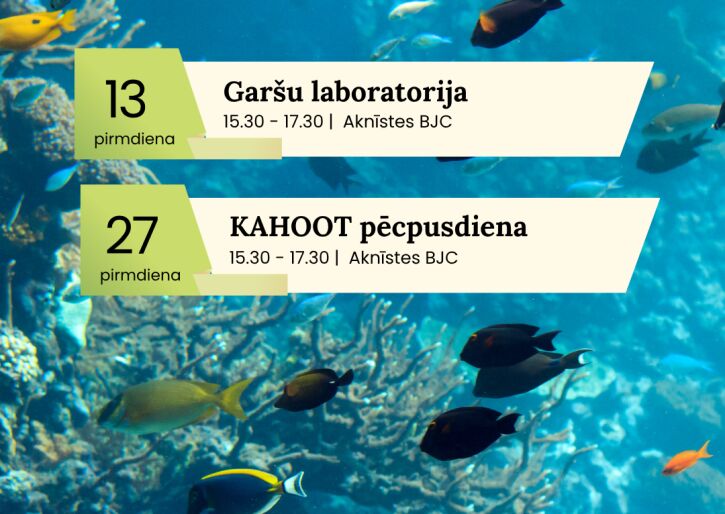 Aktivitātes jauniešiem aprīlī