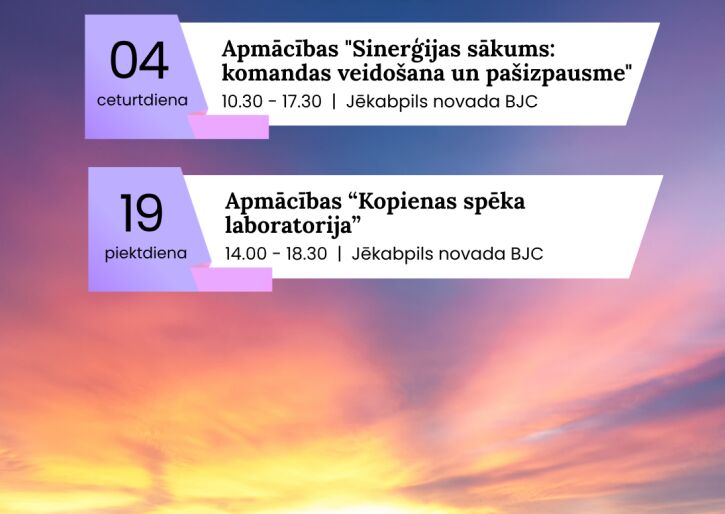 Aktivitātes jauniešiem jūnijā