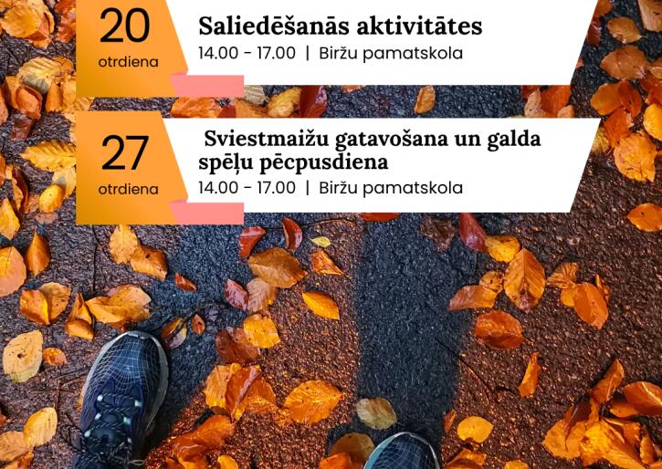 Aktivitātes jauniešiem oktobrī