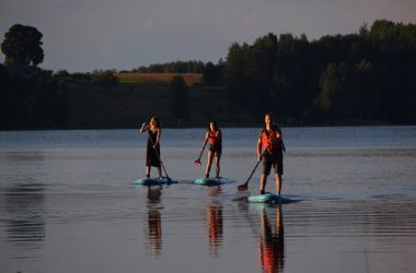 SUP izbraucieni Baļotes ezerā