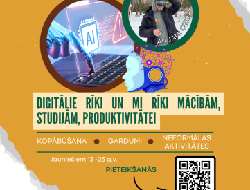 Digitālie rīki un mākslīgā intelekta rīki mācībām, studijām, produktivitātei