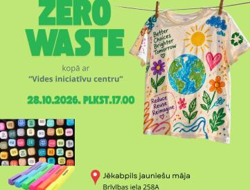 Zerro waste meistarklase jauniešu mājā