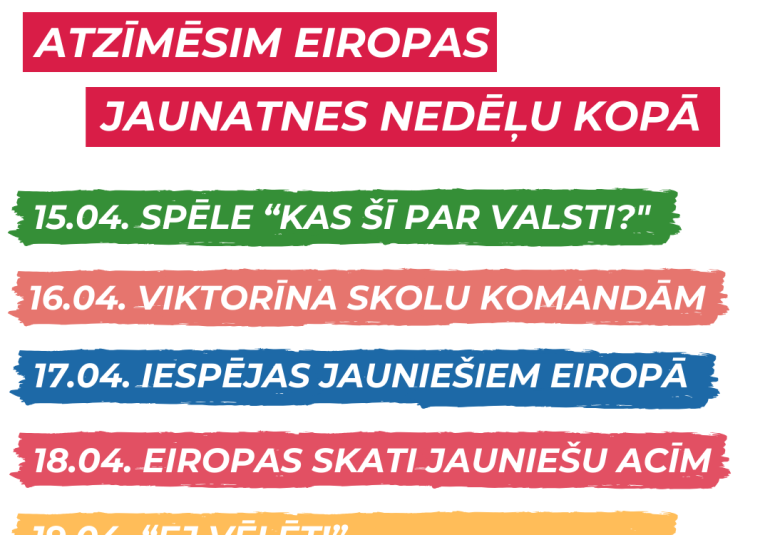 Eiropas Jaunatnes nedēļas aktivitātes Jēkabpils novadā