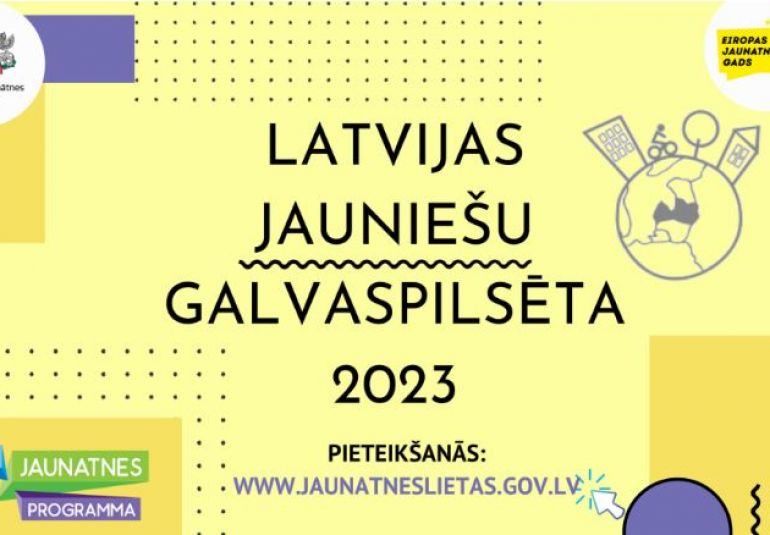 Pašvaldības aicinātas pieteikties konkursam “Latvijas Jauniešu galvaspilsēta 2023”