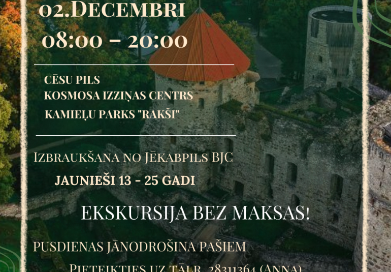 Dodamies ekskursijā uz Cēsīm 