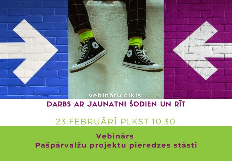 Ar pašpārvalžu projektu pieredzes stāstiem vebinārā 23.02. plkst. 10:30 dalīsies Varakļānu, Cesvaines un Babītes jaunieši