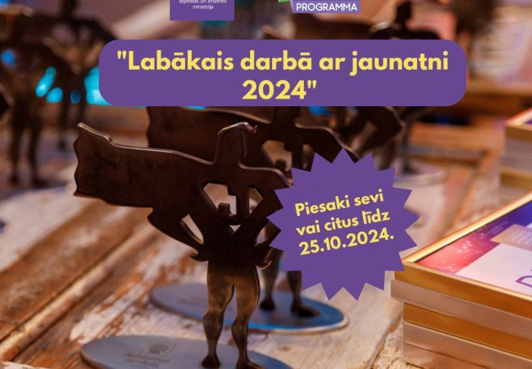 Izsludināts konkurss “Labākais darbā ar jaunatni 2024”