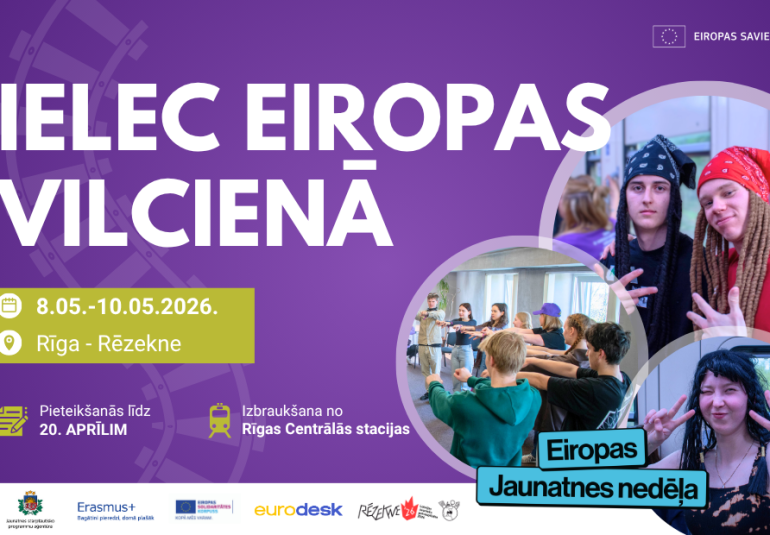 Ielec Eiropas vilcienā uz jauniešu galvaspilsētu – Rēzekni