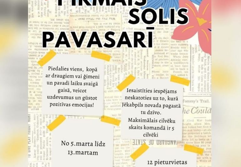 Iesoļo pavasarī, piedaloties foto orientēšanās konkursā