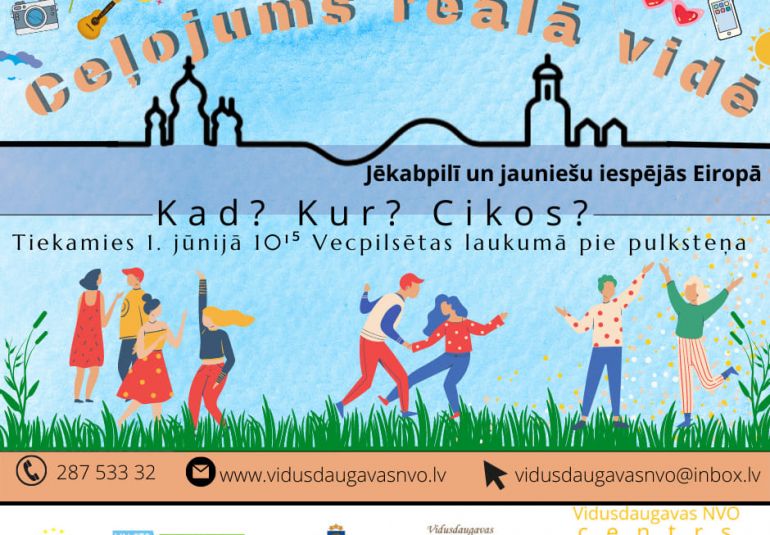 Ceļojums reālā vidē Jēkabpilī un jauniešu iespējās Eiropā