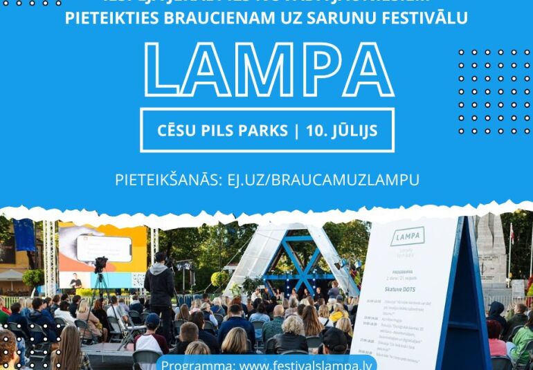Piesakies braucienam uz sarunu festivālu 