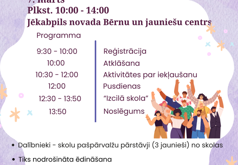 Apmācības skolēnu pašpārvaldēm 