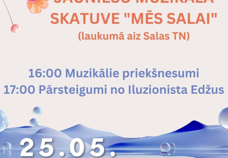 Aktivitātes jauniešiem Salas ciema svētkos