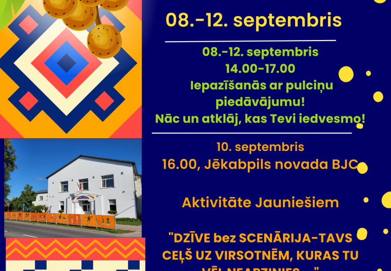 Atvērto durvju nedēļa Jēkabpils novada Bērnu un jauniešu centrā