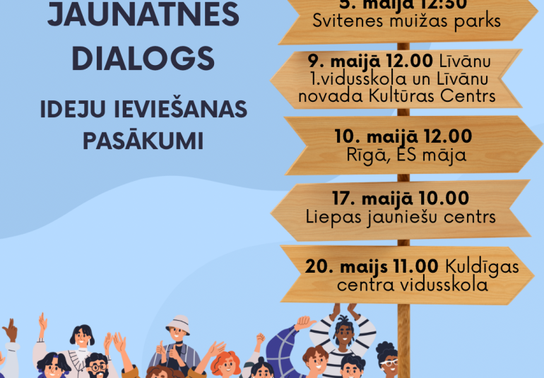 Eiropas Jaunatnes dialoga vēstnieki organizē ideju ieviešanas pasākumus iekļaujošākas sabiedrības veidošanai.