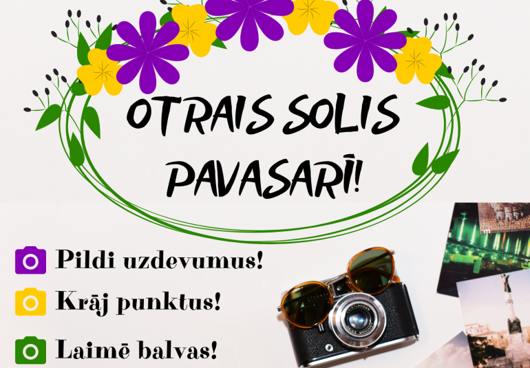Jaunieti, piedalies foto-video orientēšanās konkursā „Otrais solis pavasarī!” 