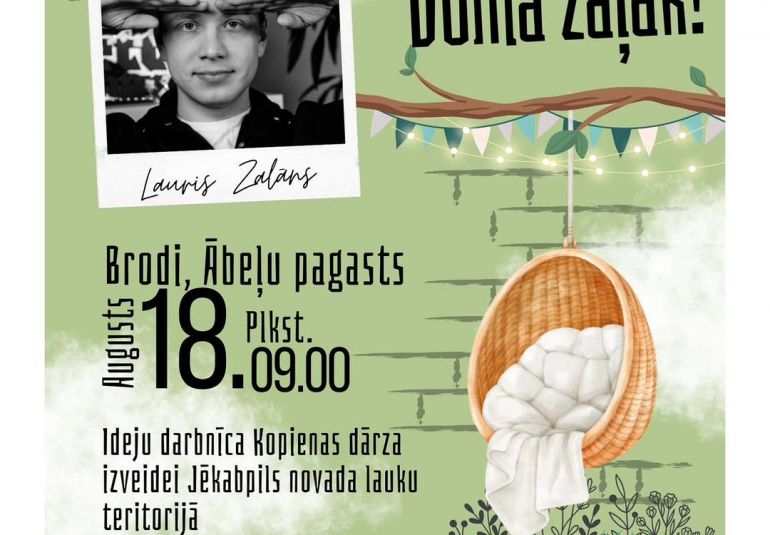  Jauniešu ideju darbnīca “Domā zaļāk”