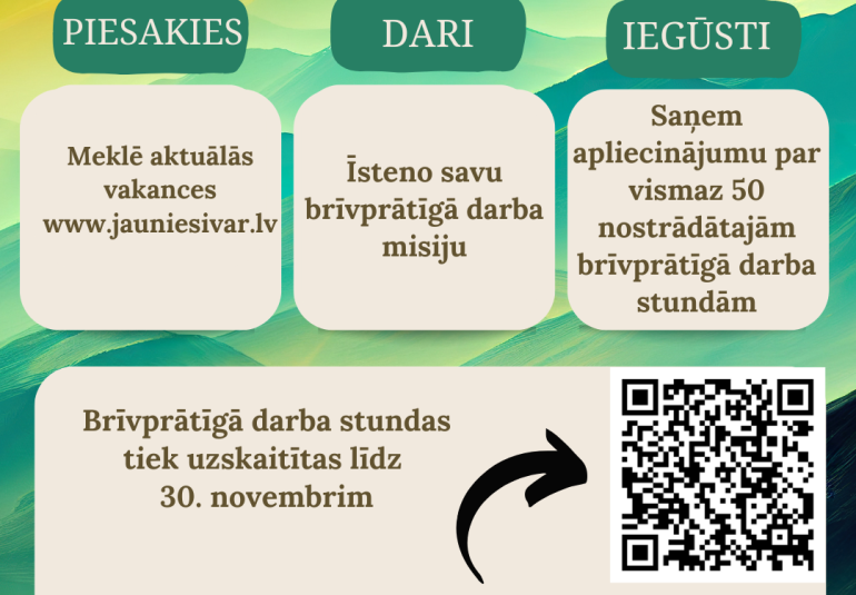 Jaunieti, iesaisties brīvprātīgajā darbā