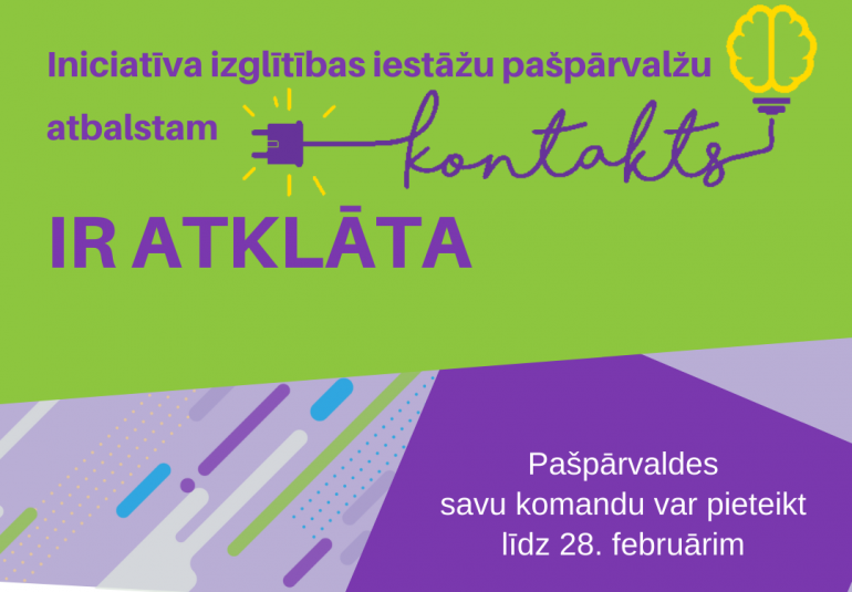 1000 eiro labākai attīstībai – skolu pašpārvaldes aicina pieteikties iniciatīvai “Kontakts”