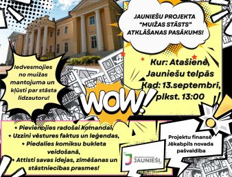 Atašienē uzsākts jauniešu iniciatīvu projekts “Muižas stāsts” – vēsture pārtop komiksā