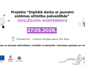 Notiks projekta “Digitālā darba ar jaunatni sistēmas attīstība pašvaldībās” noslēguma konference