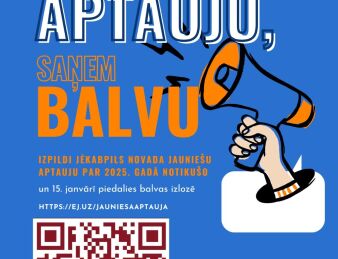 Jaunieti, piedalies Jēkabpils novada jauniešu aptaujā