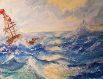 No 5.septembra Kūku pagasta izstāžu zālē “Mākslas dārzs” būs skatāma  Annas Fedulovas gleznu izstāde “Lazy art”