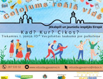 Ceļojums reālā vidē Jēkabpilī un jauniešu iespējās Eiropā