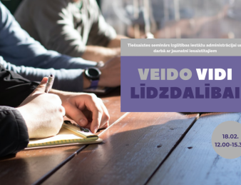 Aicinām uz tiešsaistes semināru izglītības iestāžu direktorus un jaunatnes jomā iesaistītos “Veido vidi līdzdalībai