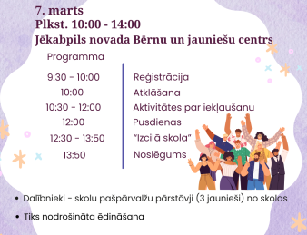 Apmācības skolēnu pašpārvaldēm 