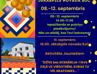 Atvērto durvju nedēļa Jēkabpils novada Bērnu un jauniešu centrā