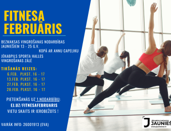 Piesakies fitnesa nodarbībām