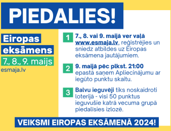 Eiropas eksāmens 2024 ir sācies