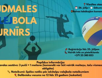 Piesakies jauniešu mix volejbola sacensībām