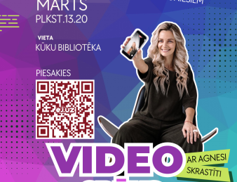 Jaunieši aicināti uz video veidošanas apmācībām “Video spēks: radi, montē, iedvesmo”