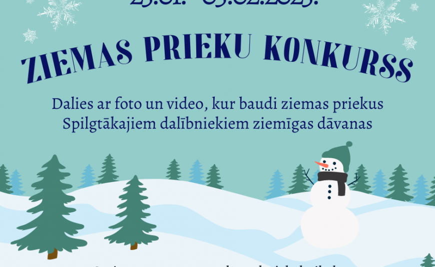 Ziemas prieku foto un video konkurss