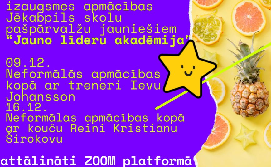 Projekta #piedzīvot neformālās apmācības skolu pašpārvalžu jauniešiem