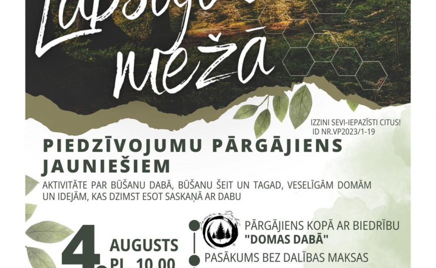 Projekta “Izzini sevi – Iepazīsti citus!” aktivitāte “Labsajūta mežā”