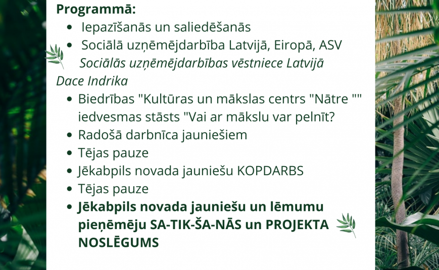  Jaunatnes dialoga projekta “ĀR(a)POLITIKA” noslēguma aktivitāte Viesītē