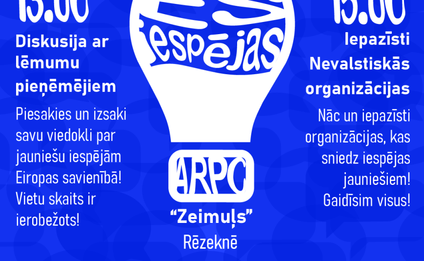 Eiropas jaunatnes dialoga jauniešu organizēts Latgales reģionālais pasākums “Es un ES iespējas”