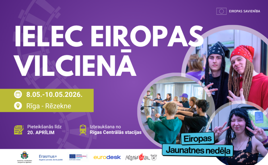 Ielec Eiropas vilcienā uz jauniešu galvaspilsētu – Rēzekni