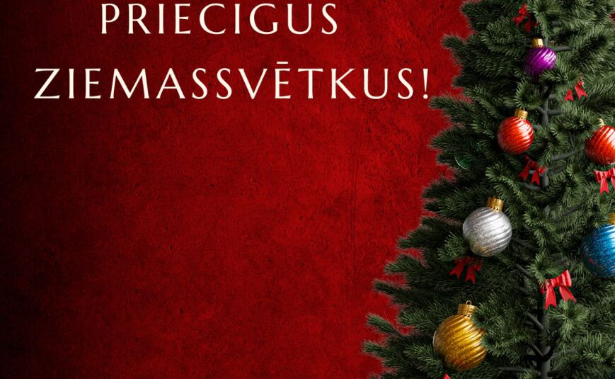 Gaišus un sirsnīgus Ziemassvētkus un laimīgu Jauno 2026.gadu!
