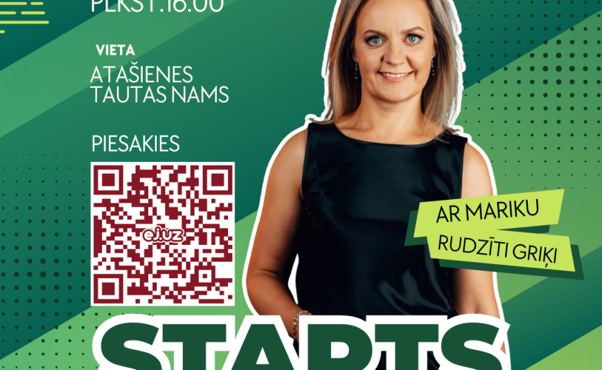 Uzlādē sevi “Starts ar jaudu” aktivitātē
