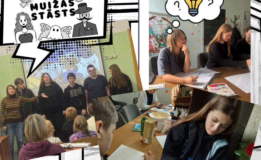 No idejas līdz komiksam: jaunieši rada bukletu par Marinzejas muižu
